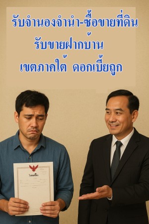 ที่ดิน ประกาศ รับจำนองจำนำที่ดินดอกเบี้ยถูกภาคใต้ ใจดีให้คำปรึกษาฟรี,ปัตตานียะลานราธิวาส ตรงกับนายทุนคุยง่าย ไม่ผ่านนายหน้า ในเขตสงขลาพัทลุงสตูล